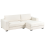 Beliani Corner Sofa RENDERS Boucle Off-White Left Hand 5