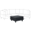 Beliani Ottoman UNSTAD Fabric Black 4