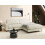Beliani Corner Sofa 3 Seater MALOY Chenille Off-White Left Hand 4