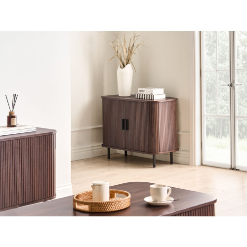 Beliani Cabinet BRADLEY Dark Brown 1