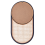 Beliani Wall Mirror BALEAL 30 cm 56 cm Rattan Natural 4