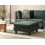 Beliani Ottoman UNSTAD Fabric Dark Green 2