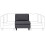 Beliani 1-Seat Section UNSTAD Fabric Dark Grey 2