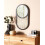Beliani Wall Mirror BALEAL 30 cm 56 cm Rattan Natural 2