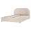 Beliani Ottoman Bed QUILLIEN Chenille Light Beige 140 x 200 cm (EU Double) 5