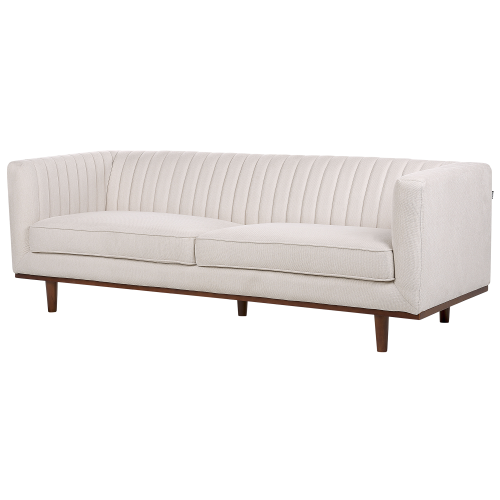 Beliani Sofa 3 Seater SKAULE Fabric Beige 1