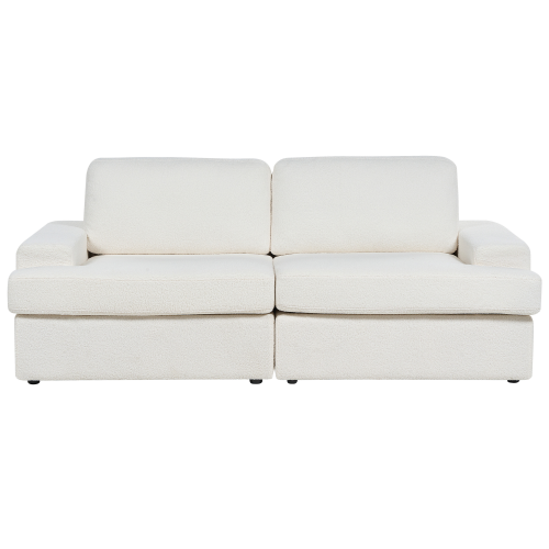 Beliani Sofa 3 Seater ALLA Boucle Off-White 1