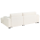 Beliani Corner Sofa RENDERS Boucle Off-White Left Hand 6