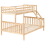Beliani Bunk Bed Pine Wood BIERNE 90/140 x 200 cm (EU Single Over Double) Light Brown 4