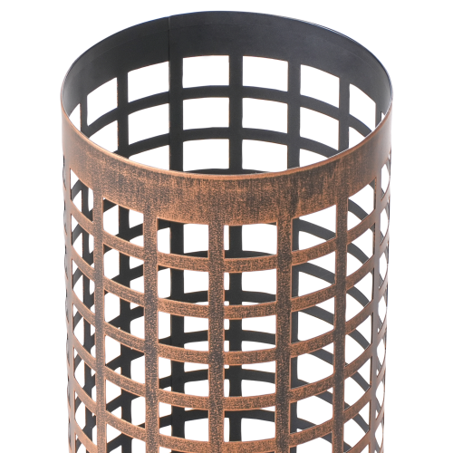 Beliani Umbrella Stand MALABO Metal Copper 2