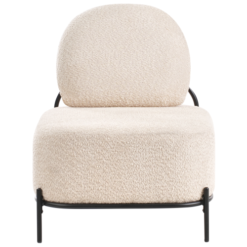 Beliani Armchair LUNDE Fabric Beige 1