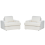 Beliani Set of 2 Armchairs ALLA Boucle Off-White 4