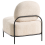 Beliani Armchair LUNDE Fabric Beige 3