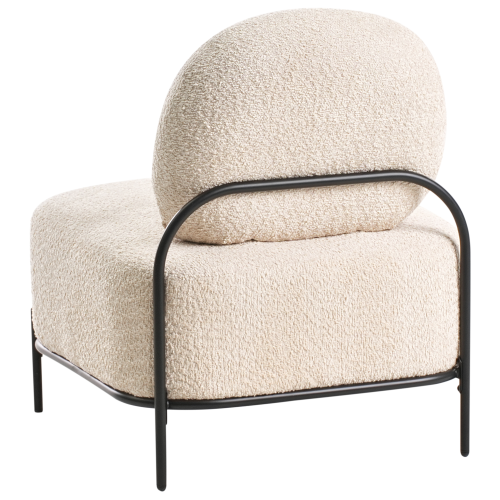Beliani Armchair LUNDE Fabric Beige 2