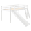 Beliani Mid Sleeper Bed Pine Wood STAPLE 90 x 200 cm (EU Single) with Slide White 4