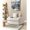 Beliani Armchair ALLA Fabric Light Beige 2