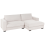Beliani Corner Sofa RENDERS Fabric Light Beige Left Hand 4