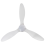 Beliani Ceiling Fan with Light VEMBAR with Remote LED White 4