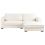 Beliani Corner Sofa RENDERS Boucle Off-White Left Hand 4