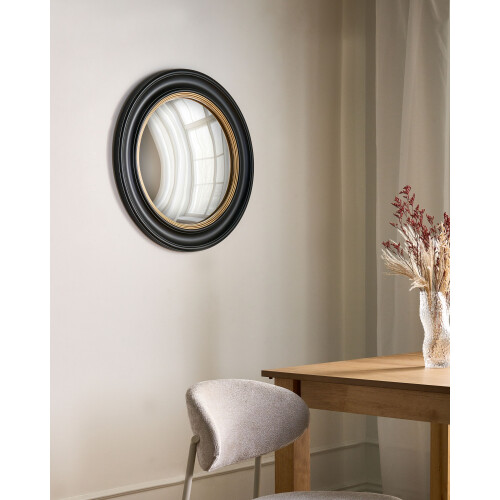 Beliani Wall Mirror MALO 66 cm 66 cm Black 1