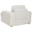 Beliani Armchair ALLA Fabric Light Beige 5
