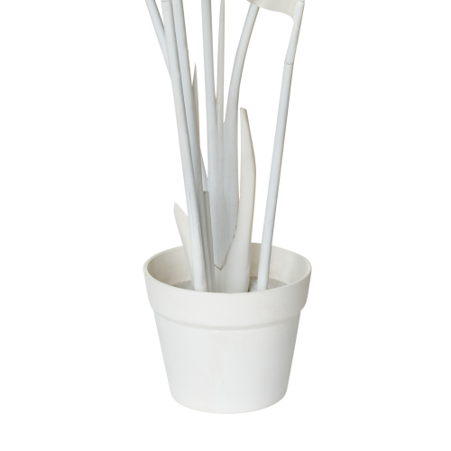 Beliani Artificial Plant BANANA TREE 123 cm White 2