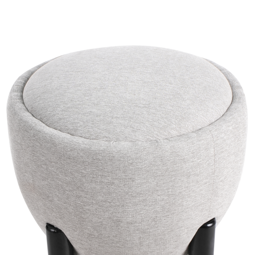 Beliani Pouffe ARCHIE Faux Linen Grey 2