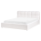 Beliani Ottoman Bed BASTON Fabric Off-White 160 x 200 cm (EU King Size) 5
