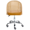 Beliani Desk Chair BALTIMORE Faux Leather Brown 4