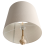 Beliani Floor Lamp KRIOS Metal Light Brown 3