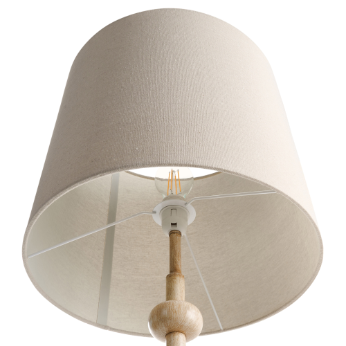 Beliani Floor Lamp KRIOS Metal Light Brown 2