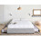 Beliani Bed with Storage Drawers without Headboard PRADES Fabric Light Grey 140 x 200 cm (EU Double) 2
