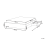 Beliani Bed with Storage Drawers without Headboard PRADES Fabric Light Grey 140 x 200 cm (EU Double) 3