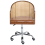 Beliani Desk Chair REDDING Faux Leather Brown 4