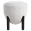 Beliani Pouffe ARCHIE Faux Linen Grey 4