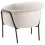 Beliani Armchair KROSSEN Fabric Light Beige 5