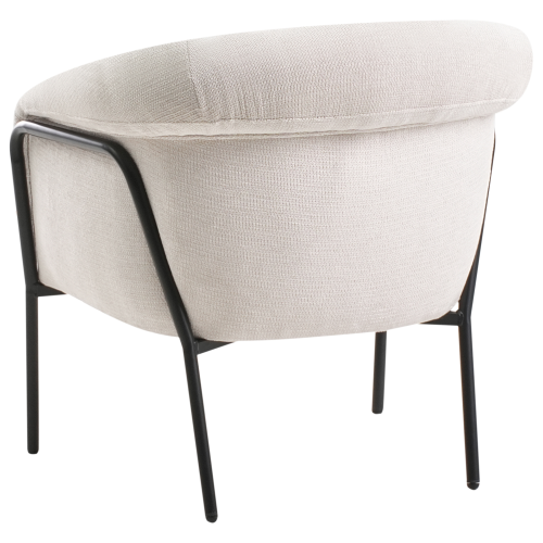 Beliani Armchair KROSSEN Fabric Light Beige 2