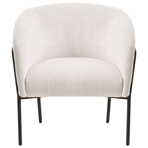 Beliani Armchair KROSSEN Fabric Light Beige 1