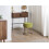 Beliani Footstool DELCO Velvet Lime Green 2