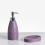 Beliani 5-Piece Bathroom Accessories Set YARAPA Purple 4