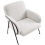 Beliani Armchair TRYSNES Fabric Light Beige 6