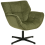 Beliani Swivel Armchair AUMA Fabric Green 4
