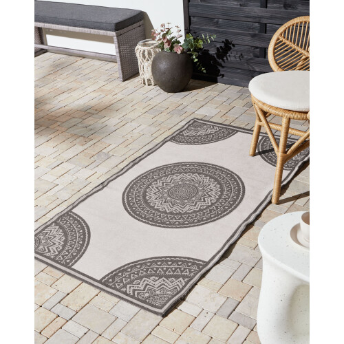 Beliani Outdoor Rug NELLORE Grey 80 x 150 cm 1