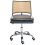 Beliani Desk Chair NOME Faux Leather Black 4