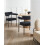 Beliani Set of 2 Dining Chairs LYNEY Fabric Black 2
