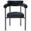 Beliani Set of 2 Dining Chairs LYNEY Fabric Black 6
