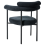 Beliani Set of 2 Dining Chairs LYNEY Fabric Black 4