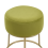 Beliani Footstool DELCO Velvet Lime Green 4