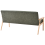 Beliani Sofa 3 Seater ESRUM Fabric Light Brown/ Green 5