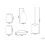 Beliani 5-Piece Bathroom Accessories Set YARAPA Purple 3
